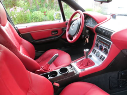 2002 BMW Z3 Coupe in Titanium Silver Metallic over Extended Dream Red