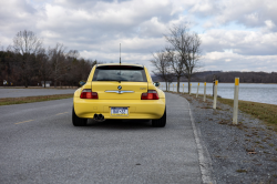 2002 BMW Z3 Coupe in Dakar Yellow 2 over Walnut