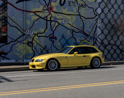 2002 BMW Z3 Coupe in Dakar Yellow 2 over Walnut