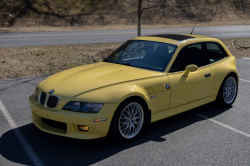 2002 BMW Z3 Coupe in Dakar Yellow 2 over Walnut