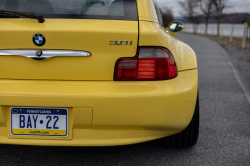 2002 BMW Z3 Coupe in Dakar Yellow 2 over Walnut