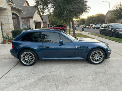 2001 BMW Z3 Coupe in Topaz Blue Metallic over Topaz Blue