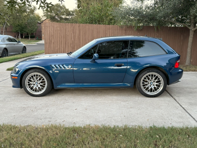 2001 BMW Z3 Coupe in Topaz Blue Metallic over Topaz Blue