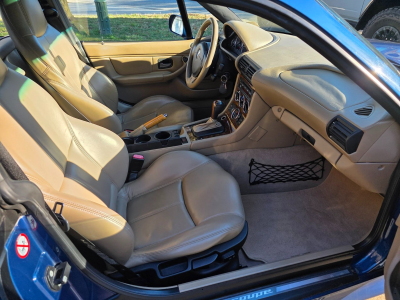 2001 BMW Z3 Coupe in Topaz Blue Metallic over Extended Beige