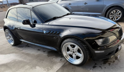 2001 BMW Z3 Coupe in Jet Black 2 over Topaz Blue