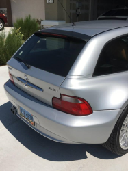 2001 BMW Z3 Coupe in Titanium Silver Metallic over Walnut