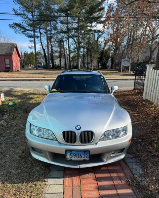 2001 BMW Z3 Coupe in Titanium Silver Metallic over Black