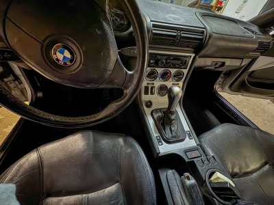 2001 BMW Z3 Coupe in Titanium Silver Metallic over Black