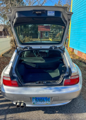 2001 BMW Z3 Coupe in Titanium Silver Metallic over Black