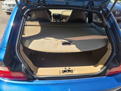 2001 BMW Z3 Coupe in Topaz Blue Metallic over E36 Sand Beige