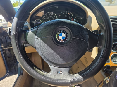 2001 BMW Z3 Coupe in Topaz Blue Metallic over E36 Sand Beige