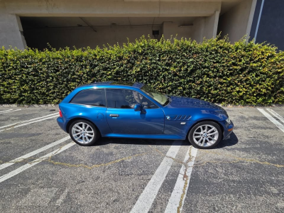 2001 BMW Z3 Coupe in Topaz Blue Metallic over E36 Sand Beige