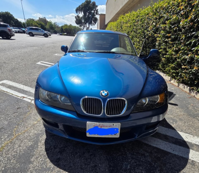 2001 BMW Z3 Coupe in Topaz Blue Metallic over E36 Sand Beige