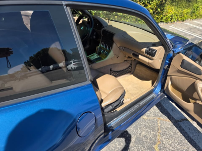 2001 BMW Z3 Coupe in Topaz Blue Metallic over E36 Sand Beige