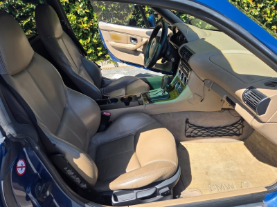 2001 BMW Z3 Coupe in Topaz Blue Metallic over E36 Sand Beige