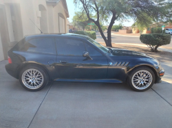 2001 BMW Z3 Coupe in Cosmos Black Metallic over Black