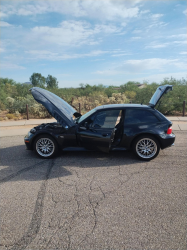 2001 BMW Z3 Coupe in Cosmos Black Metallic over Black