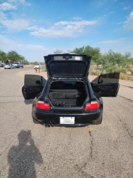 2001 BMW Z3 Coupe in Cosmos Black Metallic over Black