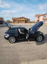 2001 BMW Z3 Coupe in Cosmos Black Metallic over Black