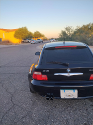 2001 BMW Z3 Coupe in Cosmos Black Metallic over Black