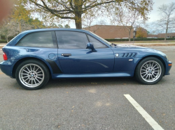 2001 BMW Z3 Coupe in Topaz Blue Metallic over E36 Sand Beige