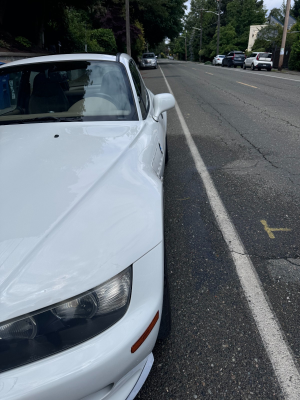 2001 BMW Z3 Coupe in Alpine White 3 over E36 Sand Beige