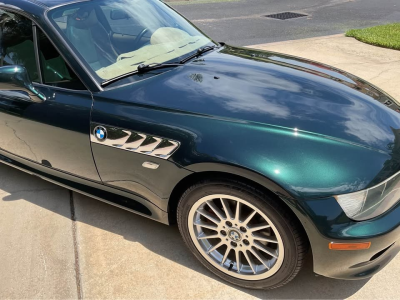 2001 BMW Z3 Coupe in Oxford Green Metallic over E36 Sand Beige