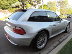 2001 BMW Z3 Coupe in Titanium Silver Metallic over Topaz Blue