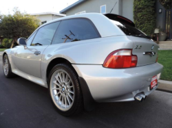 2001 BMW Z3 Coupe in Titanium Silver Metallic over Topaz Blue