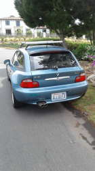 2001 BMW Z3 Coupe in Atlanta Blue Metallic over E36 Sand Beige