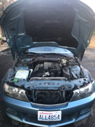 2001 BMW Z3 Coupe in Atlanta Blue Metallic over E36 Sand Beige