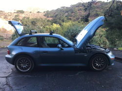 2001 BMW Z3 Coupe in Atlanta Blue Metallic over E36 Sand Beige