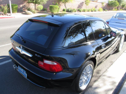 2001 BMW Z3 Coupe in Jet Black 2 over Extended Dream Red
