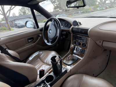 2001 BMW Z3 Coupe in Jet Black 2 over E36 Sand Beige