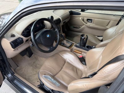 2001 BMW Z3 Coupe in Jet Black 2 over E36 Sand Beige