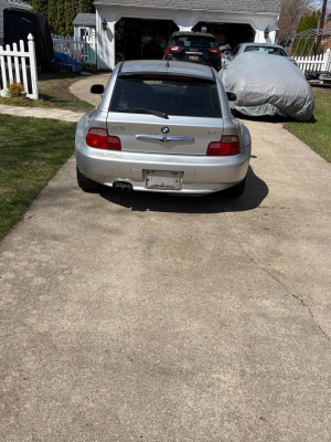 2001 BMW Z3 Coupe in Titanium Silver Metallic over Black
