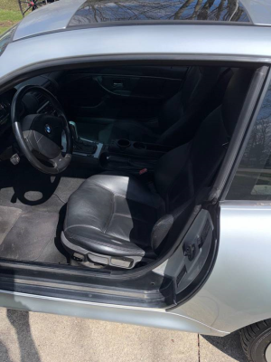 2001 BMW Z3 Coupe in Titanium Silver Metallic over Black