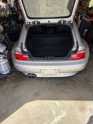2001 BMW Z3 Coupe in Titanium Silver Metallic over Black