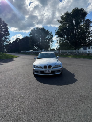 2001 BMW Z3 Coupe in Titanium Silver Metallic over Black