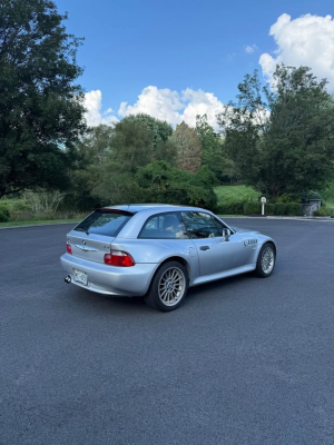 2001 BMW Z3 Coupe in Titanium Silver Metallic over Black