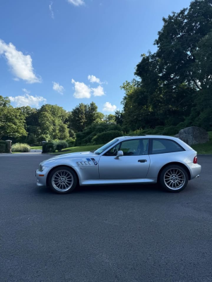 2001 BMW Z3 Coupe in Titanium Silver Metallic over Black