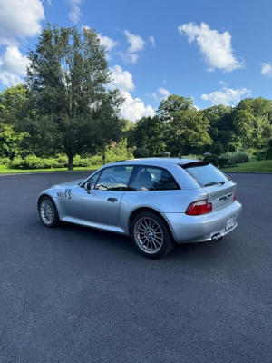2001 BMW Z3 Coupe in Titanium Silver Metallic over Black