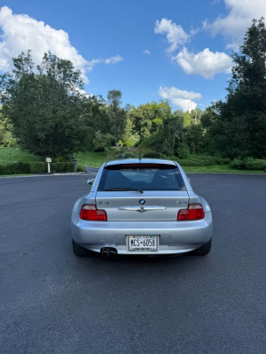 2001 BMW Z3 Coupe in Titanium Silver Metallic over Black