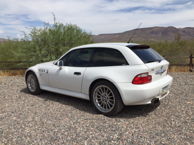 2002 BMW Z3 Coupe in Alpine White 3 over Extended Walnut