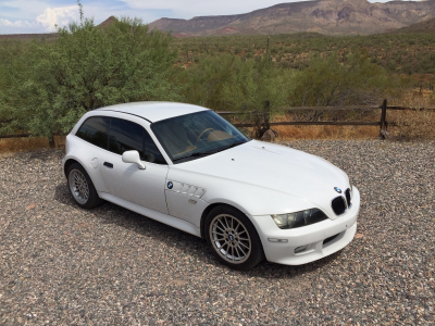 2002 BMW Z3 Coupe in Alpine White 3 over Extended Walnut