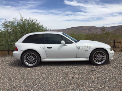 2002 BMW Z3 Coupe in Alpine White 3 over Extended Walnut