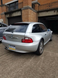 2002 BMW Z3 Coupe in Titanium Silver Metallic over Extended Black