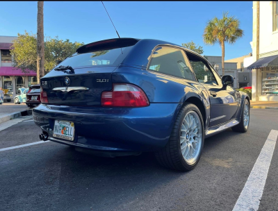 2002 BMW Z3 Coupe in Topaz Blue Metallic over Topaz Blue