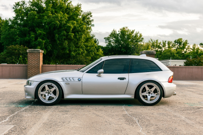 2002 BMW Z3 Coupe in Titanium Silver Metallic over Black