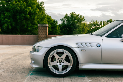 2002 BMW Z3 Coupe in Titanium Silver Metallic over Black